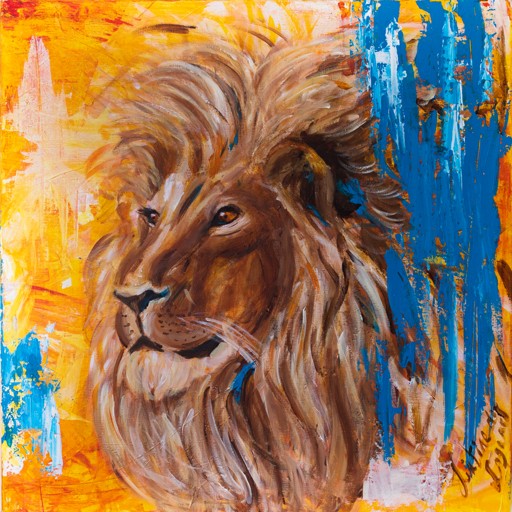 絵画 LIONSAN 西側に最適◎『金の太陽の黄色の富士山』○がんどうあつし絵画